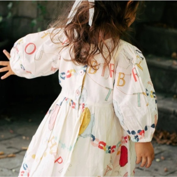 🎈Pink Chicken Garland Brooke Birthday Dress 🎈 - Picture 2 of 8